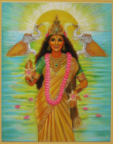 Goddess Lakshmi; Goddess of wealth and fortune