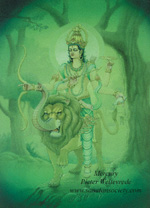 Click to the website of Sanatan Society for a larger image of this Planet Mercury painting