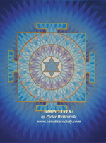 Click to the website of Sanatan Society for a larger image of this Moon Yantra painting